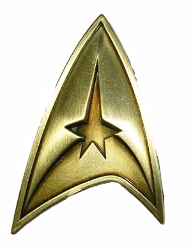 Star Trek Original TV Series Command Logo Brass Toned Finish Metal Pin