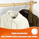 15-Inch Metal Clothes Hangers for Women, Pack of 10 | Slim Black Stainless Steel Hangers | Space-Saving & Non-Slip for Blouses, Sweaters, Dresses | 38cm - Image 4