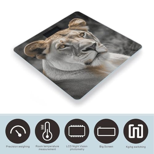 Báscula Digital de Vidrio Templado Lioness 400lb miniatura 3