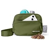 Pup Culture Dog Treat Pouch with Poop Bag Dispenser and Removable Treat Pouch | Cross Body Dog Walking Bag | The Perfect Puppy Training Tool and Even Better Gift