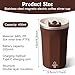 Imagen de GOEDCH 304 Vaso agitador automático de acero inoxidable 400 ml: taza magnética recargable con USB