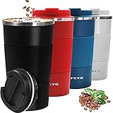 coffee to go becher porzellan mahlwerck ☕ 【Doppelschichtiger Edelstahl】 Das Innere des Bechers besteht aus hochwertigem Edelstahl, vakuum-isoliert & doppelwandig, ist robust und langlebig, verhindert das Wachstum von Bakterien und hält das Getränk ohne besonderen Geruch. Your Coffee, Tea & Espresso everywhere, ob im Büro