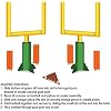 Beistle 2 Piece Game Day Goal Post Centerpieces Football Decorations Sports Party Supplies, 11, Green/Yellow/Orange/Brown/White