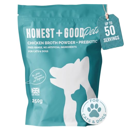 Honest + Good Pet Chicken Bone Broth & Pre-Biotic - 250g 50 Servings