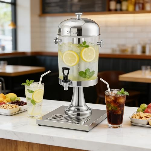 Garvee 2.2 Gallon Commercial Beverage Dispenser, Stainless Steel ...