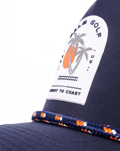 Image of Palm Golf Hat - Coast to Coast Snapback Hat, Breathable, Quick Drying, Sun and Rain Protection