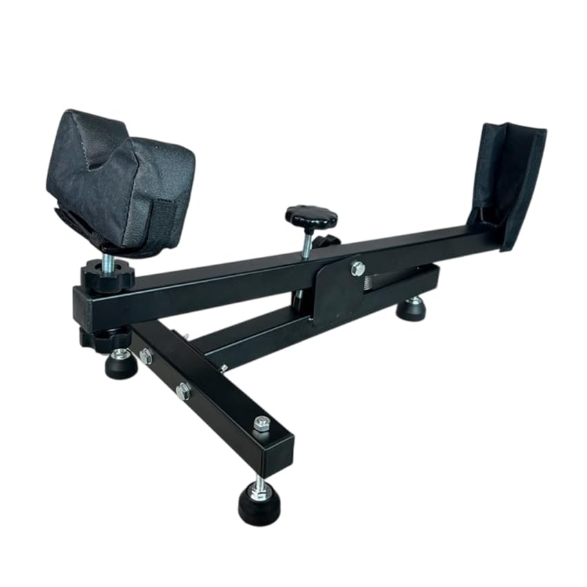 TRIMAX Supporto per carabine e fucili per balini/aria compressa Ideale per calibrare i mirini. Precisione.