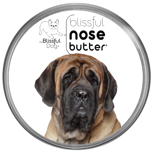 Image of The Blissful Dog Mastiff Nose Butter for Dry, Cracked Skin, Lick-Safe Dog Nose Balm with Moisturizing Shea Butter, Almond, Olive, and Essential Oils, Pet Supplies, Uncented, 1 oz.