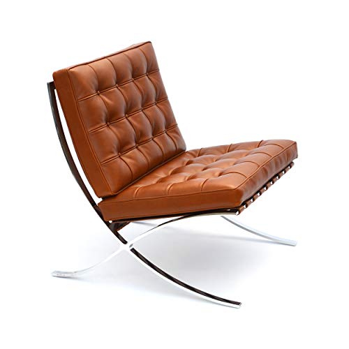 Preisvergleich Produktbild Barcelona Knoll Chair - Relax Leder Tan