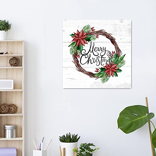 Panneau mural en bois de Noël en bois massif imprimé pour décoration durable - 6