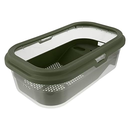 POPETPOP Tanque De Tortuga Tanque para Tortuga Hábitat De Tortugas Reptichip Contenedor De Alimentación De Serpientes Terraza para Tortuga Vidrio El Plastico Jaula De Tortuga Orejas Rojas