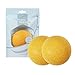 Beaupretty 3pcs konjac éponges pour le visage nettoyage en douceur éponge bouffées amicalement laver visage flutter naturelle soins du visage éponges (jaune)