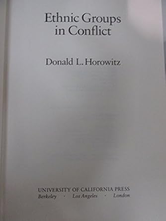 Ethnic Groups in Conflict