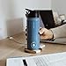 GROSCHE Chicago Stainless Steel Tea Infuser Flask | Beverage Bottle | Hot & Cold Drinks | Loose Leaf Tea Infuser | Travel Convenience Water Bottle | 16 fl oz, Blue