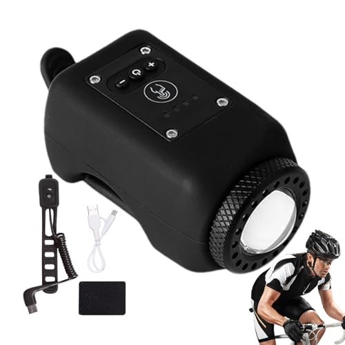 Klaxon électronique de vélo VTT étanche 110 dB rechargeable par USB pour cyclisme urbain