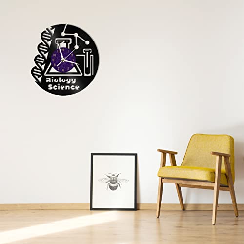Horloge en vinyle sans tic-tac pour éliminer les bruits de chambre - 5