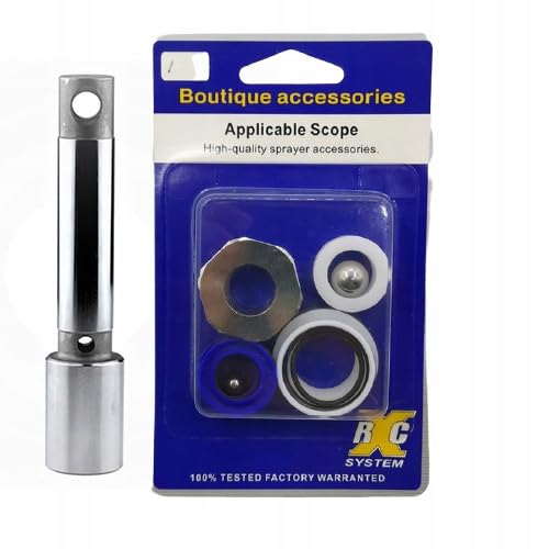Rosfix Set Kit Réparation Pompe Piston – Joints V-Ring, O-Rings, Bille Acier, Piston | Haute Qualité | compatible avec pistolet à peinture Wagner Project...