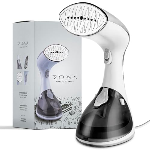 La mejor selección de Planchas de viaje los mejores 10. 44 ZOMA | Plancha para Ropa Portátil - Plancha de Vapor Para Ropa | Plancha de Vapor Vertical Ideal para Viaje - Electrodomesticos 1300W de Potencia - Vaporizador de Ropa...