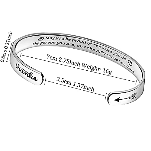 Pavityaksh Colleagues Bracelet Gifts Cuff Bracelets For Women Thank You Gifts,Coworkers Leaving Gifts Jewelry For Colleagues Boss Friends Farewell Bracelet Present (May You Be + Key Chains) #TOP3