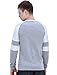 uxcell Men's Long Sleeve Crew Neck Contrast Color Casual T-Shirts Light Gray L US 44