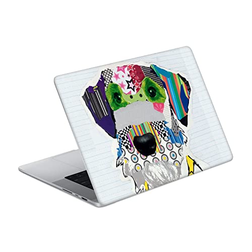 Autocollant MacBook Pro 16 A2485 vinyle skin de protection Michel Keck Fox Terrier