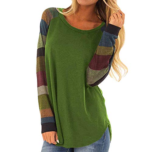 Moda de Mujer a Rayas Camiseta Casual Tops para Mujer Sexy Blusa...