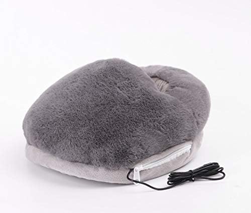 JULAN Heated Feet Warmer USB Rechargeable Cushion Plush Foot Heater