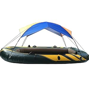 Opblaasbare Kajak Luifel Canopy – 3 Person Opblaasbare Boottent Tarpaulin Zeilboot Zon Schaduw Shelter Top Cover UV-bescherming voor het vissen van kamperen