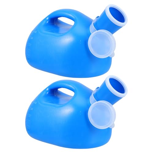Urinario masculino escala de medición de 101 oz y sistema antiderrames asa