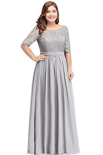 silver plus size dress