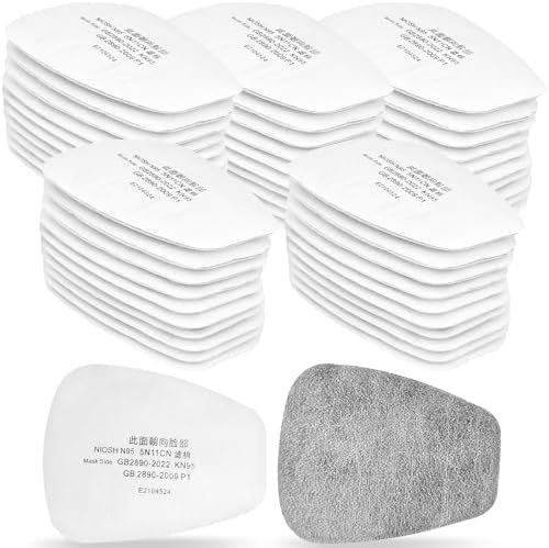 50 Pieces Filter for Respirator Mask 5N11CN Insert Filter, Filter ...