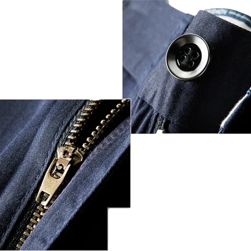 Mens Golf Pants Stretch Work Dress Pants Straight Tube Ice Silk Quick Dry Lightweight Casual Comfy Trousers with Pockets4