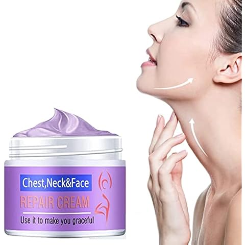 Neck Firming Cream,Anti Aging Moisturizer for Neck & Décolleté, Firming Lifting Massage Cream Anti Wrinkle Skin Tightening and Lifting Cream Reduce Double Chin, Firm Sagging Skin Cover