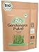 Produktbild veganflow® Gerstengras Pulver Bio 500g aus Deutschland, laborgeprüftes und reines Bio Gerstengraspulver für Smoothies, vegan
