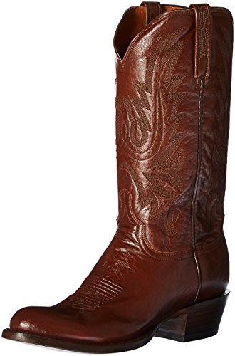 Lucchese Bootmaker Men's Carson-ant Bn Lonestar Calf Cowboy Riding Boot, Antique Brown, 9.5