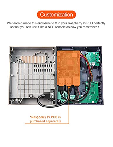 Retroflag Nespi 4 Case, Raspberry Pi 4 Case With Ssd Case, Hdmi Cable & Cooling Fan & Heatsinks For Raspberry Pi 4 Model/Pi 4B (Pi 4 Case) #TOP1