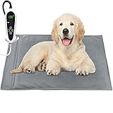 RIOGOO Pet Heating Pad, Upgraded Electric Dog Cat Heating Pad Indoor Waterproof, Auto Power Off (Large: 22'x 18')