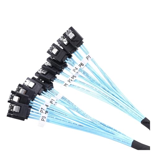 8 Pcs Sata 3.0 to Sata 3.0 Cable S/AS 7Pin 6Gbps Data Cord 0.5m miniatura 5