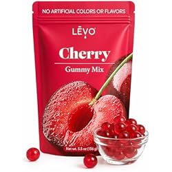 LĒVO Gummy Mix - Tart Cherry - Make Your Own Infused Gummies - Each Bag Makes 64 Gummies - 1 Pack (Packaging May Vary)