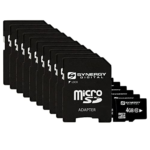 Synergy Digital 4GB MicroSDHCメモリーカード クラス10 20MB/s 10枚パック