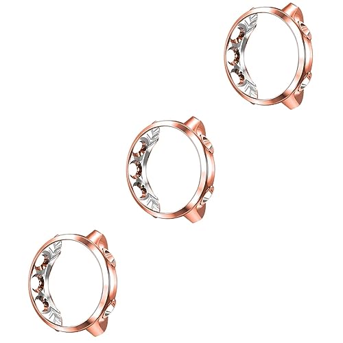 Housoutil 3pcs Watch Cover Screen Protector Reloj Inteligente Watch Guard Case Watch Shock-Proof Cover -Resistant Case Watches Protective Frame Cover Case Bumper Cover Intelligent