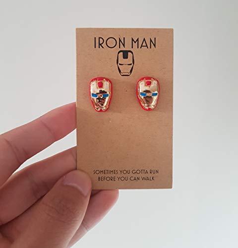 Superhero Cufflinks Wedding/Birthday Set Of 5: Iron Man Spiderman Captain America Thor Hulk Marvel Collection #TOP3