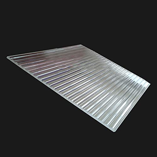 Image of Plexiglass Perpex 1 /8' Acrylic Striped Wave Board, 12in PMMA /Acrylic Streak Striped Sheet