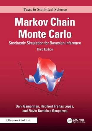 Markov Chain Monte Carlo: Stochastic Simulation for Bayesian Inference 3rd Edition book cover