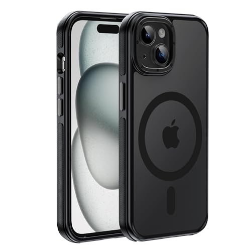 Yzoiko Strong Magnetic for iPhone 14 Case/iPhone 13 Case[10Ft Military-Grade Protection] Compatible with fit MagSafe Shockproof Slim Thin Cover 6.1 inch 14/13 Phone case,Black Bumper