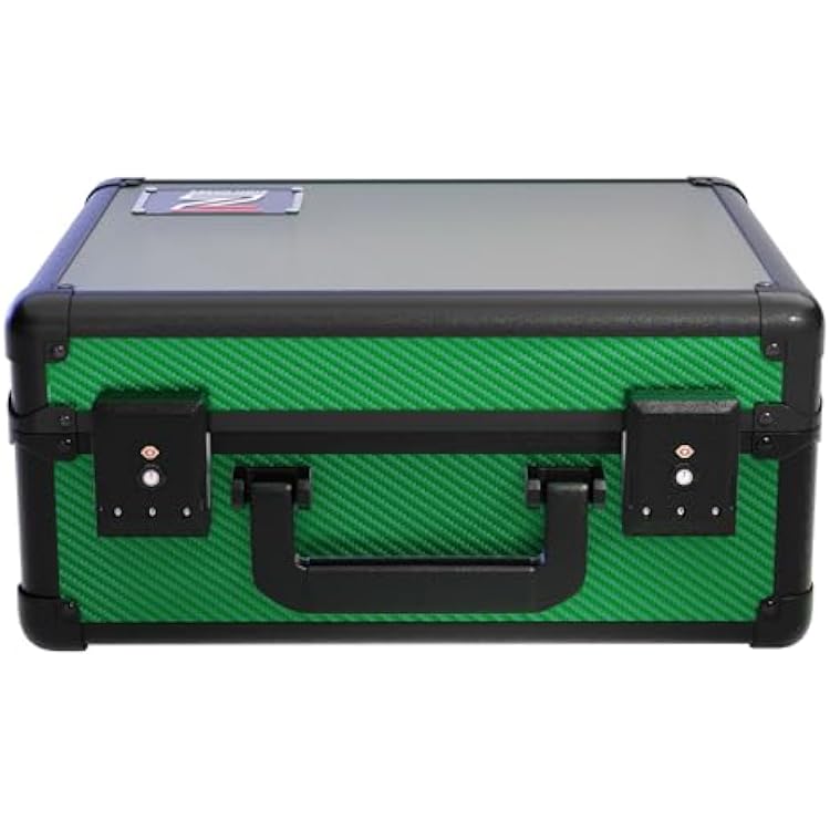 Zion Cases Slab Case X Color Rush Graded Card Case; The Original Slab Case for Graded Cards; Fits PSA, BGS, HGA, and CSG Graded Trading Card Slabs; Ideal Travel Storage Solution; (Carbon Fiber Green)