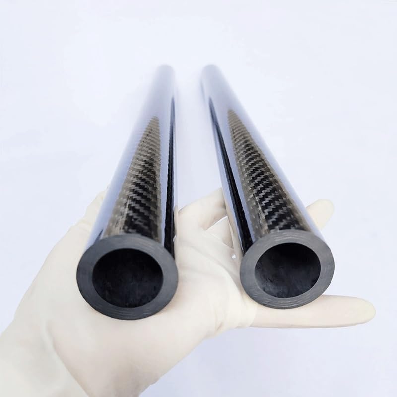 1pcs 1000mm Length 3k Full Carbon Fiber Tube, for Drone Fishing Rods Kite and Tripod High Strength Hollow Carbon Fiber Pipe(9x8x1000mm)