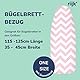 Universaler Bügelbrettbezug bis 125x45 extra Dicke Baumwolle - Bügelauflage Set inkl. Bügelhilfe, Spanner, Bügeldecke - Bügelbrett Bezug 120x40 für Dampfbügeleisen