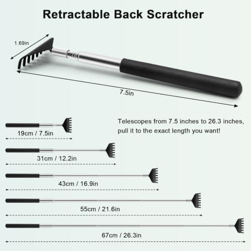 Image of HOFASON Back Scratcher 6 Pack, Stocking Stuffers for Men Adults Women Teens