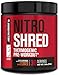 NITROSURGE Shred Pre Workout Supplement - Energy Booster, Instant Strength Gains, Sharp Focus, Powerful Pumps - Nitric Oxide Booster & PreWorkout Powder - 30Sv, Orange Pineapple